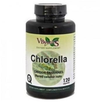 Vbyotics Chlorella Pared Celular Rota Origen Taiwanés 120 Cápsulas