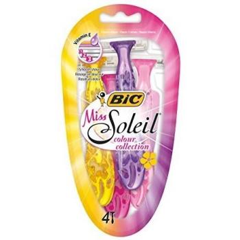 BIC Miss Soleil Maquinilla de Afeitar Desechable, Pack de 4 Unidades