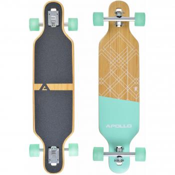 Longboard Apollo 36 Twin Tip Edición Especial, Drop-Through Freeride con Rodamientos ABEC Alta Velocidad