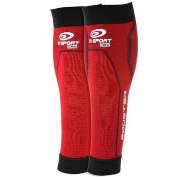 BV Sport Elite - Perneras de compresión, color rojo - rojo, tamaño small+