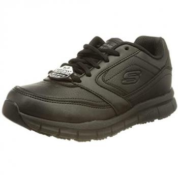 Skechers Nampa Wyola Women's Athletic Sneakers - Black, Lace-Up, Non-Slip Sole