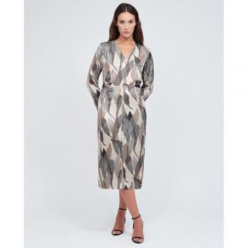 Calvin Klein - Vestido con estampado, manga larga