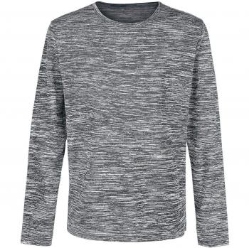 ForPlay Jersey Jaspeado Sudadera Gris/Melé L