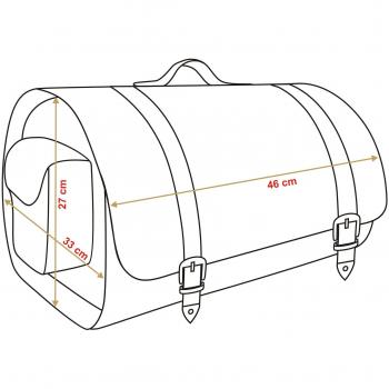 Oxide - Bolsa de Viaje de Rollo de Cuero Tek Premium de 40L