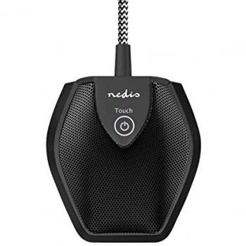 Micrófono de Conferencia Nedis MICCU100BK USB, Cableado, Compatible con Desktop y Notebook, Botón de Silencio