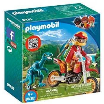 Playmobil Moto con Velociraptor 9431