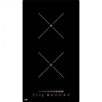 Placa de inducción Lin LI-A23511 3500 W negra, 30 cm, 2 fuegos