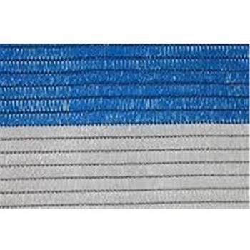 Malla de Ocultación Bicolor 3 m Ancho - Azul y Blanco - Metro Lineal