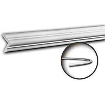 Cornisa Flexible Decorativa Neoclásica Blanca de Estuco 2 m - Profhome 150257F
