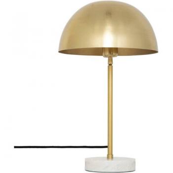 Lámpara de mesa Lilio en metal dorado y mármol - H 46 cm