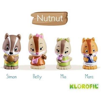 Conjunto de Ardillas Nutnut - Cuatro Personajes Adorables