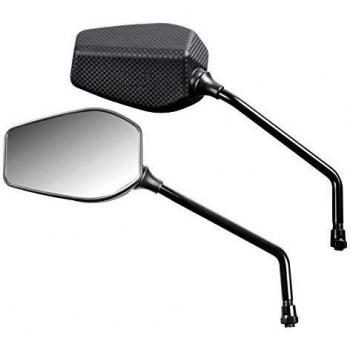 Coppia de Espejos Retrovisores Moto Lampa Modelo Fender 10mm Negro Talla Única