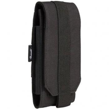 Brandit Large Black Molle Phone Pouch - 100% Polyester