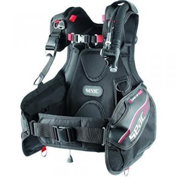 SEAC Chaleco Ego - Chaleco de Buceo, Color Rojo y Negro, tamaño XS