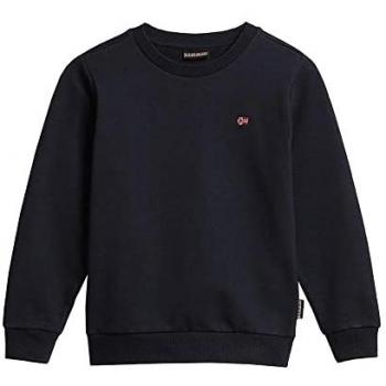 Sudadera Napapijri Balis 2 negra infantil con cuello redondo, talla 11-12 años