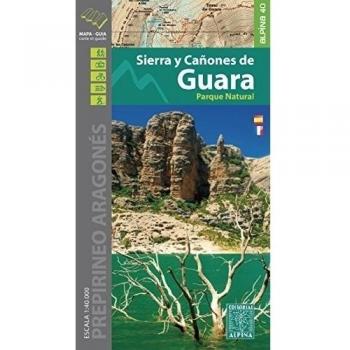 Sierra y cañones de Guara, mapa excursionista. Escala 1:40.000. Editorial Alpina. - Editorial Alpina