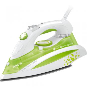 Plancha de Vapor SENCOR SSI 8440GR - 2200W, Superficie Cerámica, Función Anti-Goteo