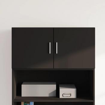 Gabinete de pared negro 80x42,5x40 cm madera multicapa vidaXL