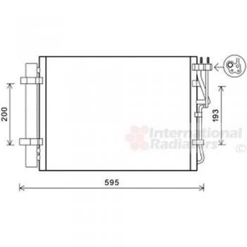 VAN WEZEL Condensador aire acondicionado con secador 485x367x12 EAN 5410909511845