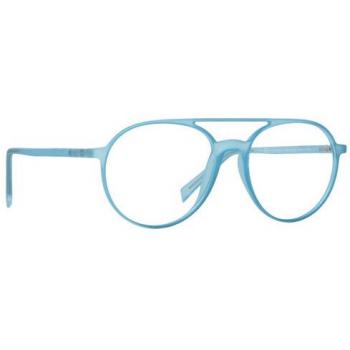 Italia Independent II 5613 027.000 Men's Eyeglasses Blue Size 53 - Frame Only, Blue Light Block Available