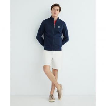 North Sails - Sudadera de hombre algodón orgánico con cremallera