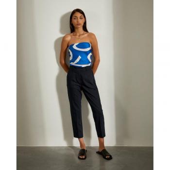 Pantalón chino recto de mujer regular fit Lion of Porches en color Navy