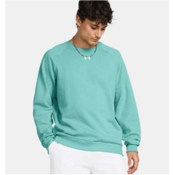 Under Armour Men's Rival Fleece Crew Sweatshirt - Turquoise/Green, XL