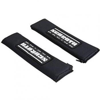 Kit de Almohadillas Schroth 3 Pulgadas (75mm) con Logo Negro/Plata