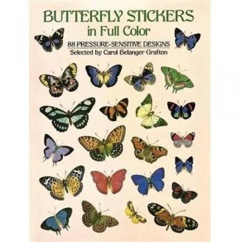 Butterfly Stickers: 87 Pressure-Sensitive Designs