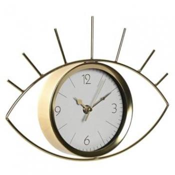 Reloj de Pared Home ESPRIT Dorado Metal 29 x 4 x 22 cm