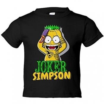 Camiseta niño Joker Bart Simpson - Negro, 12-14 años