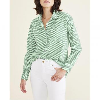 Dockers Camisa de Mujer de Manga Larga Original