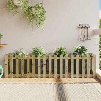 Jardín Jardinera Valla 200x50x50cm Pino Impregnado Marrón