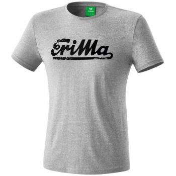 Erima GmbH Retro Camiseta, Unisex niños, Gris Jaspeado/Negro, 116