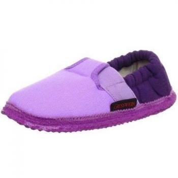 Giesswein Aichach - Zapatillas de casa de lana infantil, Morado
