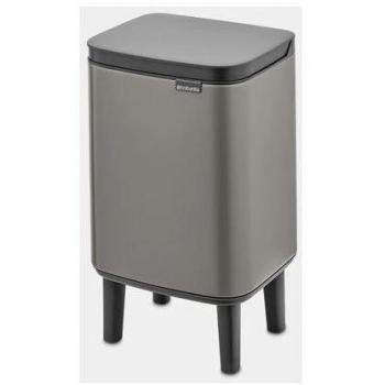 Papelera alta Brabantia Bo 4L - Platino