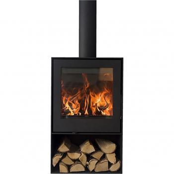 Estufa de leña metálica SAEY Qube 6,4 kW