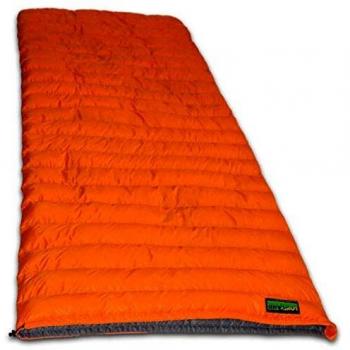 Saco de dormir manta super compacta de plumón Lowland - Nylon 210x80 cm - 590 g. +8°C