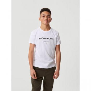 Björn Borg Borg Logo T-shirt White, Size 158-164