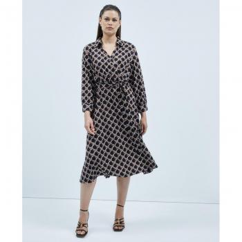 Vestido de punto midi estampado Couchel