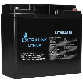 Batería Recargable Industrial Extralink LiFePO4 18000 mAh 12.8 V con BMS