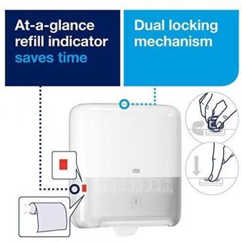 Dispensador de toallas de mano en rollo marca Tork H1 Matic Elevation