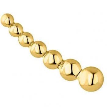 Pendiente trepador Earcandy Atti de plata y baño de oro 18k