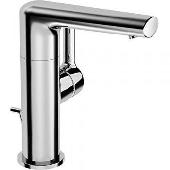 Mezclador de lavabo Hansa Ronda monocomando, con mando lateral y desagüe automático, acabado cromado (55262203)