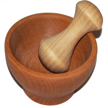 Mortero de madera