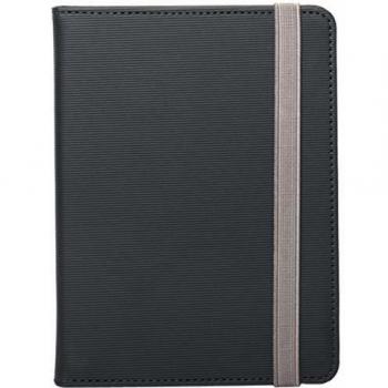 Silver HT - Funda Universal Wave para Ebook Libro Electrónico de 6 Pulgadas Compatible con Kobo Aura 2, BQ Cervantes, Sony Reader, Amazon Kindle, Wolder. Color Negro