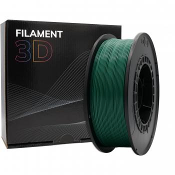 Filamento 3D PLA - Diámetro 1.75mm - Bobina 1kg - Verde Oscuro