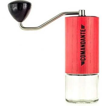 Molinillo de café Comandante C40 MK3 Rojo, Acero Inoxidable 18/8, Nitro Blade