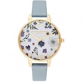 Olivia Burton Artisan Vegan Ladies Watch - 34mm Analog Quartz with Imitation Leather Strap