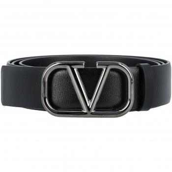 Valentino Garavani Black Belt for Men - Size 100 CM